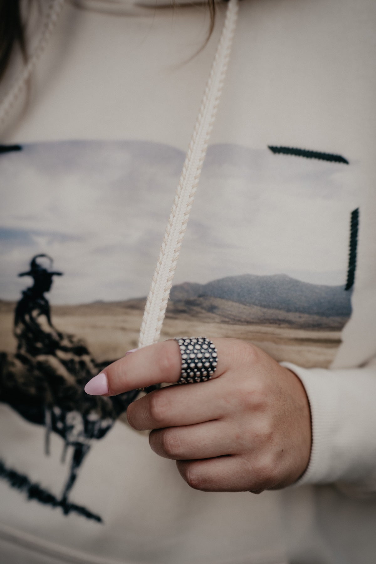 'Wish You Were Here' Women's Ivory Hoodie by Ariat