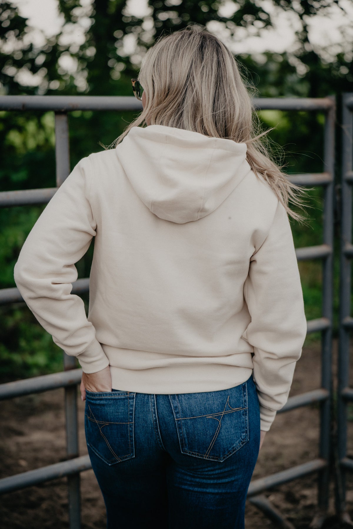 'Wish You Were Here' Women's Ivory Hoodie by Ariat