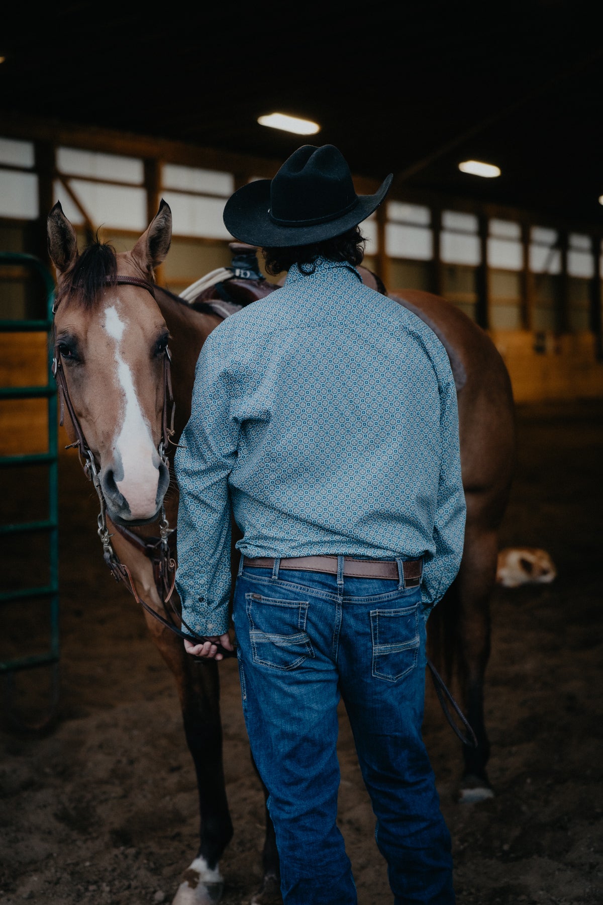 'Hendrix' Men's Blue Modern Fit CINCH Button Down (S-XXL)