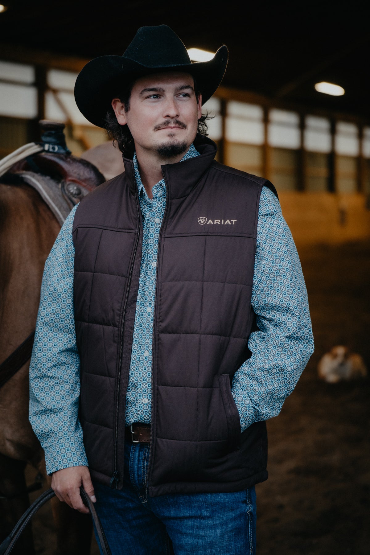 'Leroy' Men's Chocolate Brown Crius Insulated Vest (S,M, XXL ONLY)