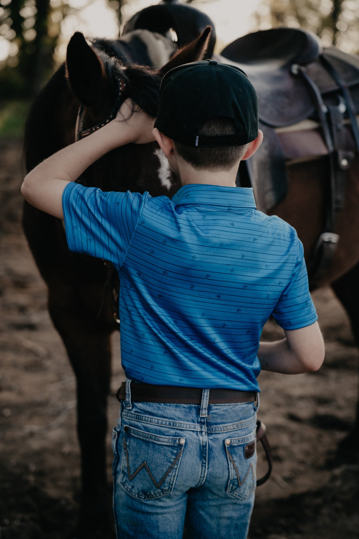 'Broken Spur Jr' Boy's CINCH Short Sleeve Polo (XS-XL)