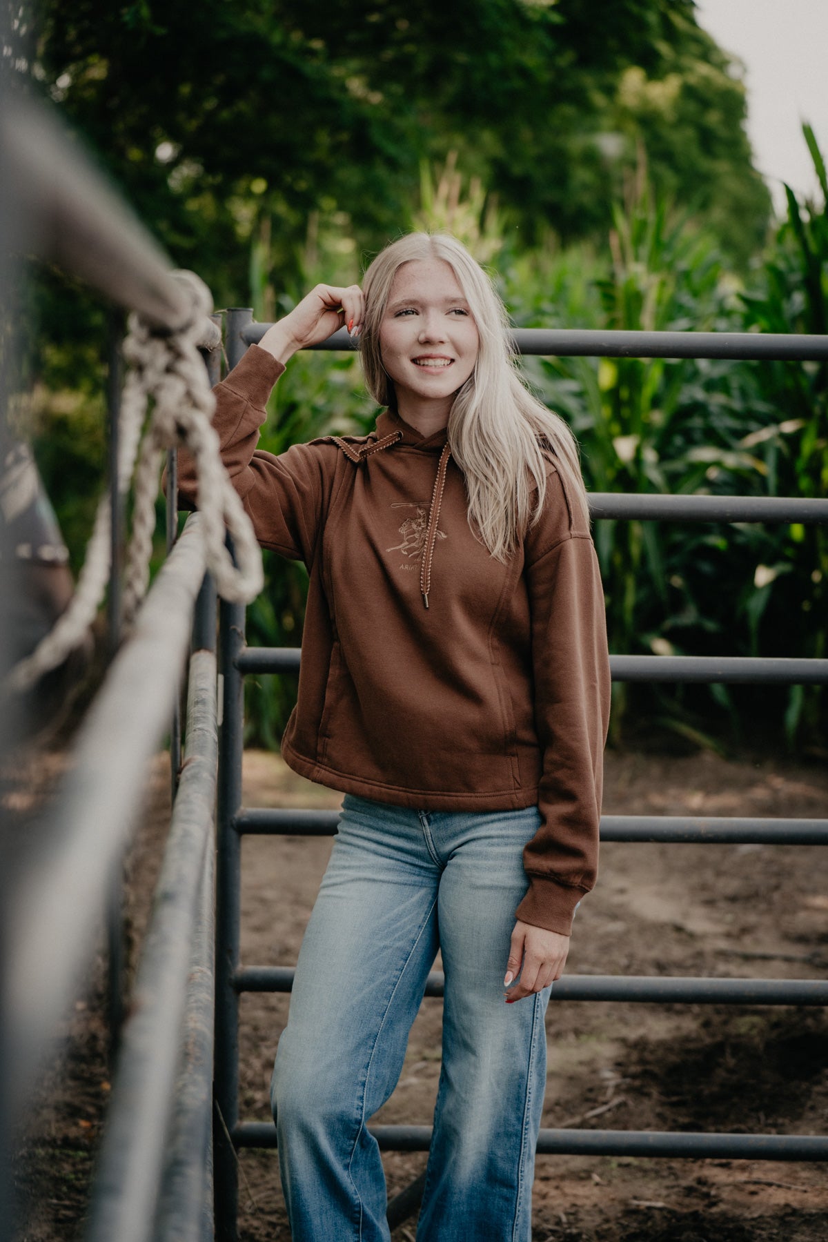 'Daydreamer' Women's Chocolate Brown Ariat Hoodie
