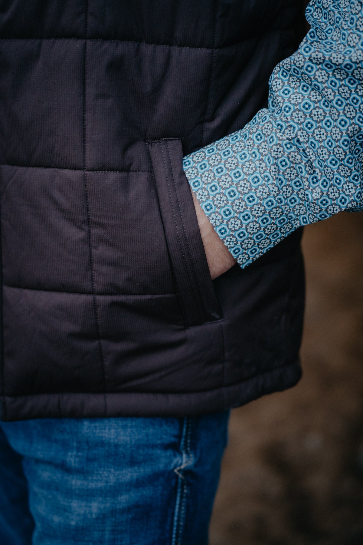 'Leroy' Men's Chocolate Brown Crius Insulated Vest (S,M, XXL ONLY)