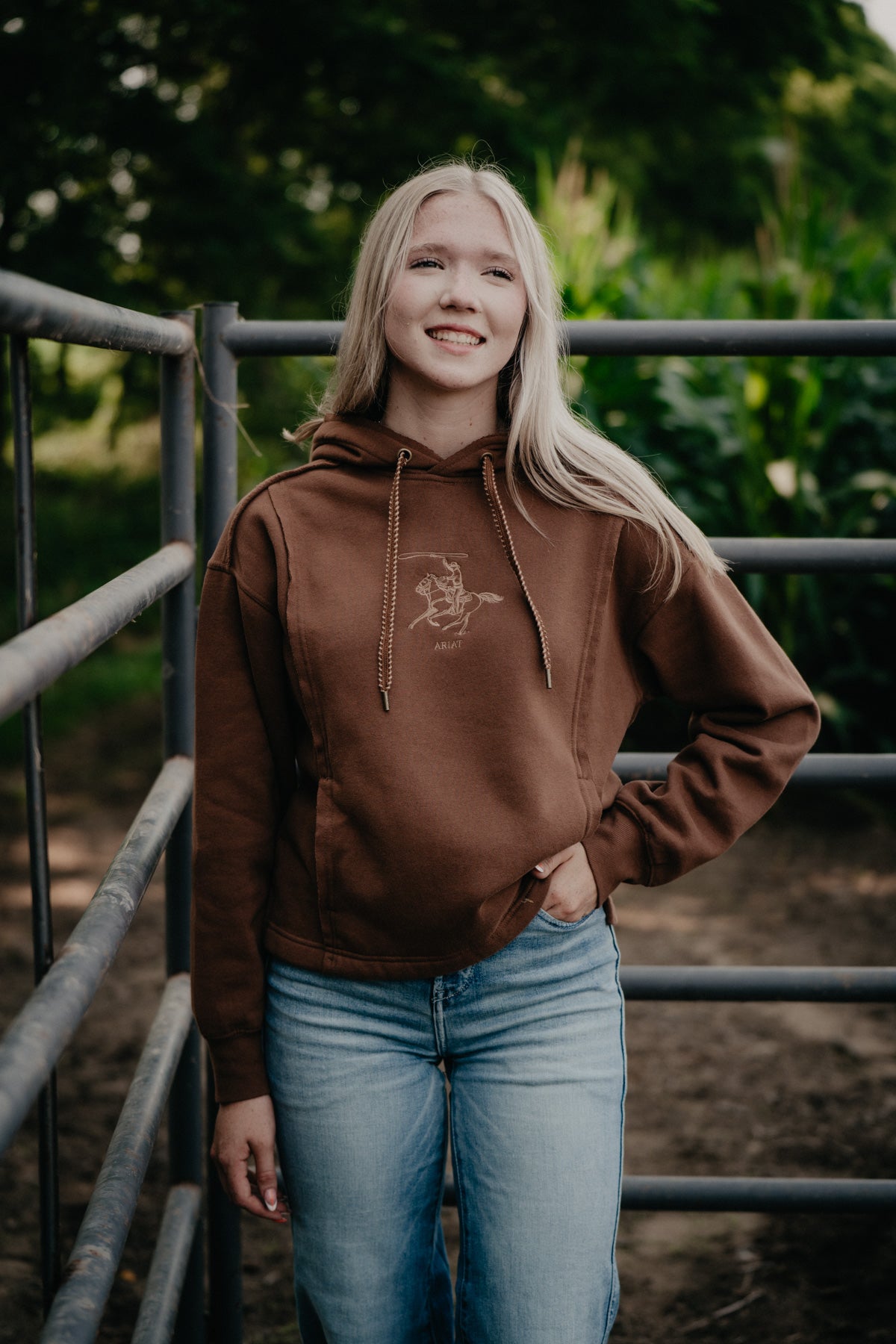 'Daydreamer' Women's Chocolate Brown Ariat Hoodie
