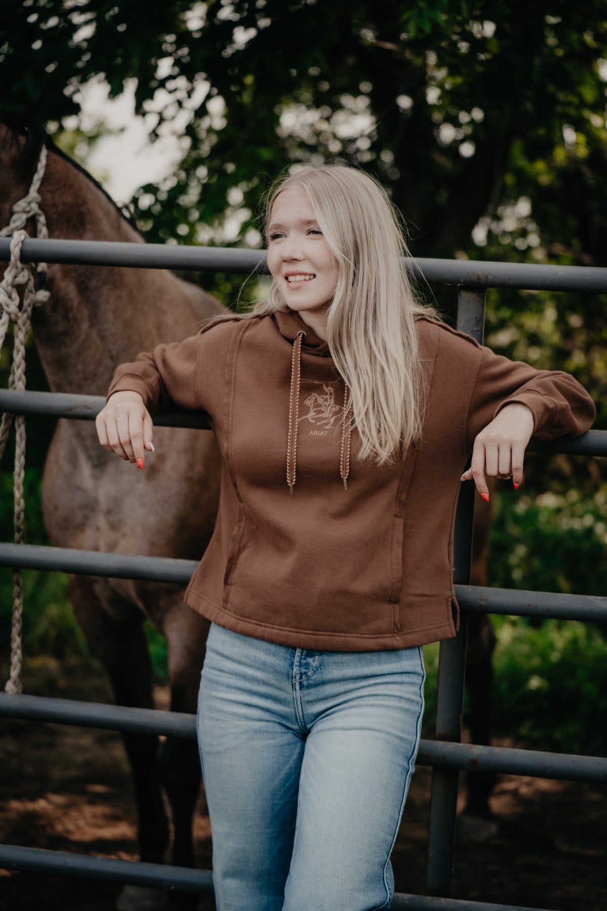 'Daydreamer' Women's Chocolate Brown Ariat Hoodie
