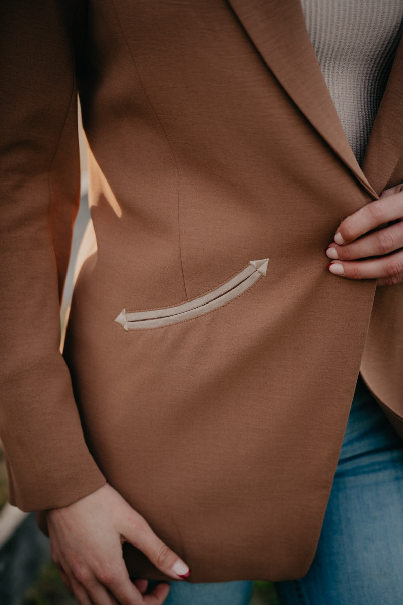 'Trailblazer' Toasted Coconut Women's Ariat Blazer (XS-XXL)