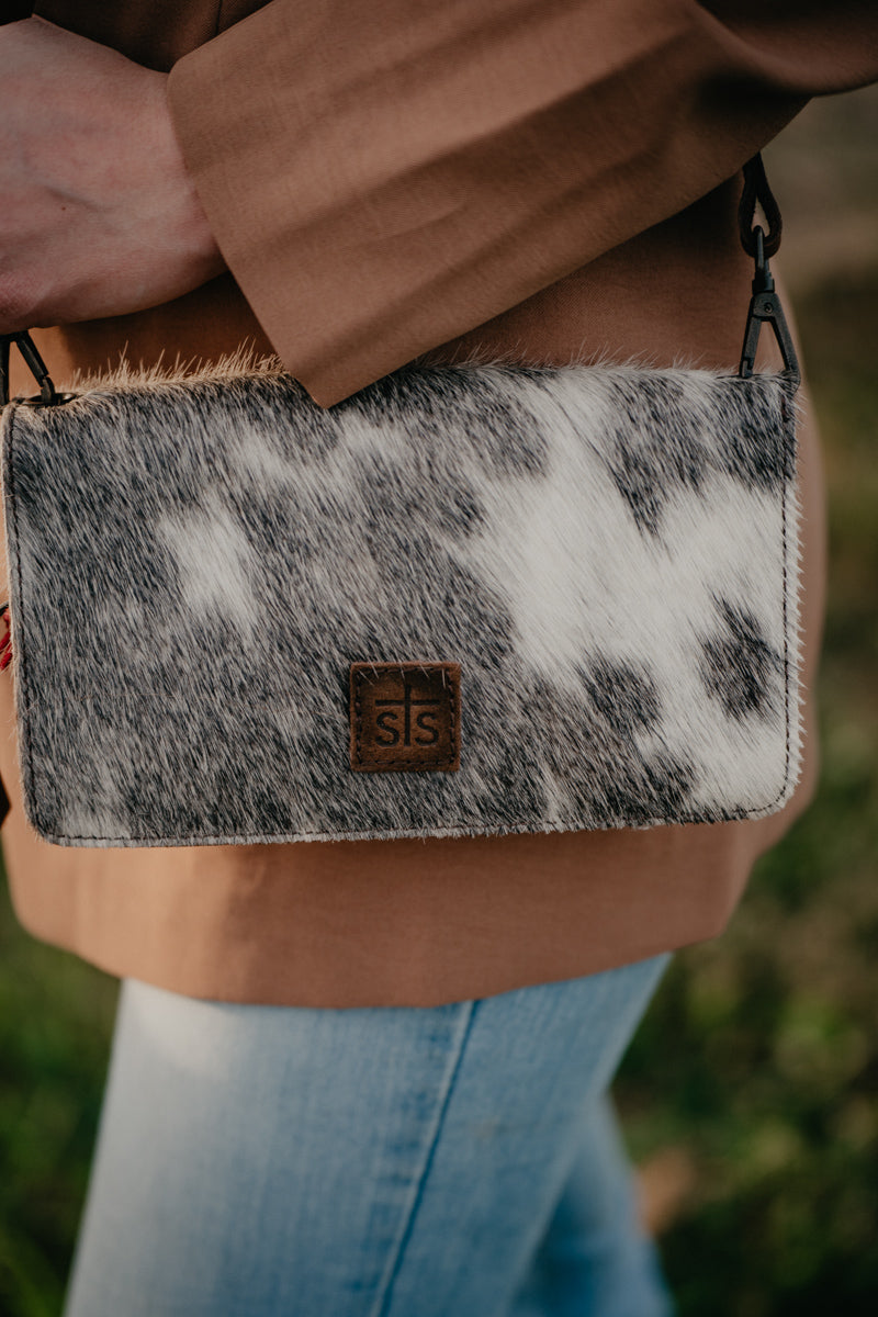 'Evie' Cowhide Crossbody Organizer Wallet by STS Ranchwear