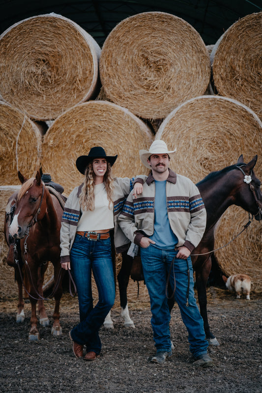 'Devon' Men's Wrangler Checotah Bomber Jacket (S-XXL)