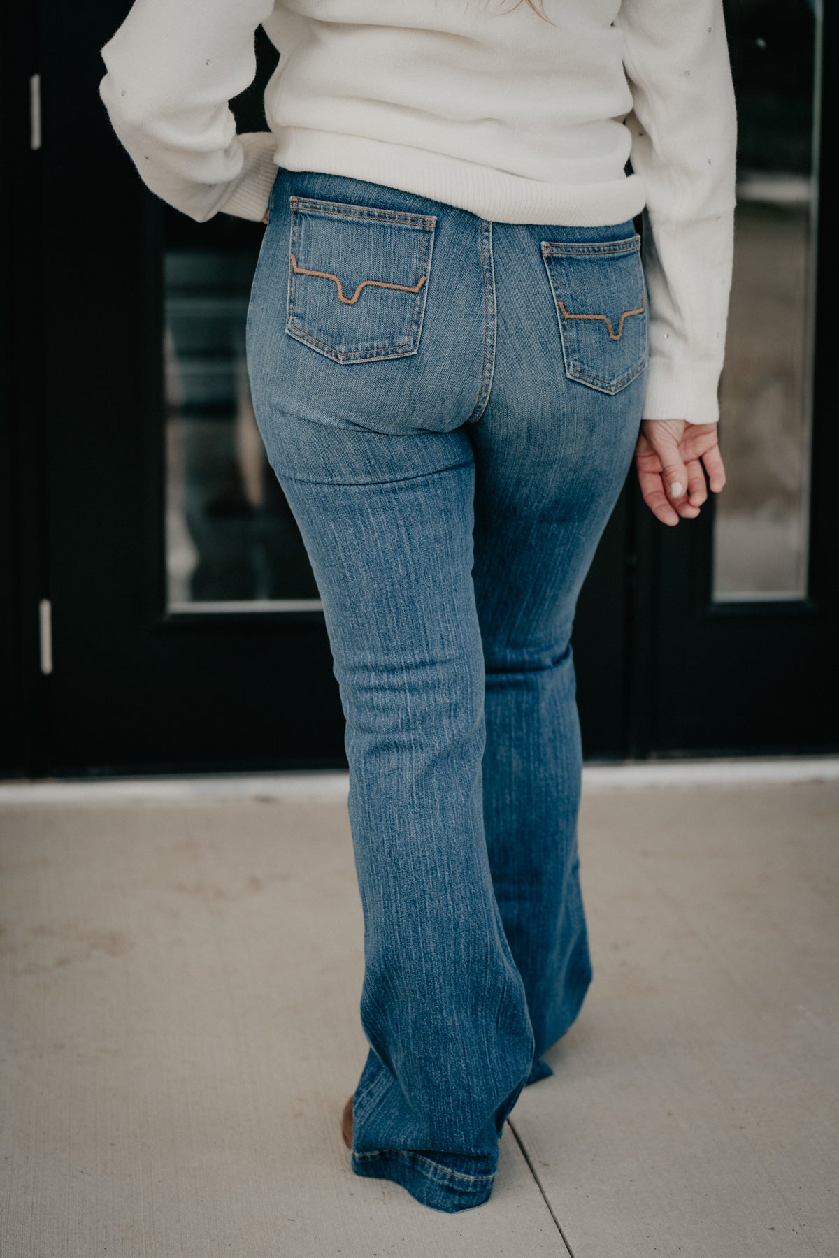 Jennifer High Rise Flare Jean by Kimes Ranch (Mid Wash)