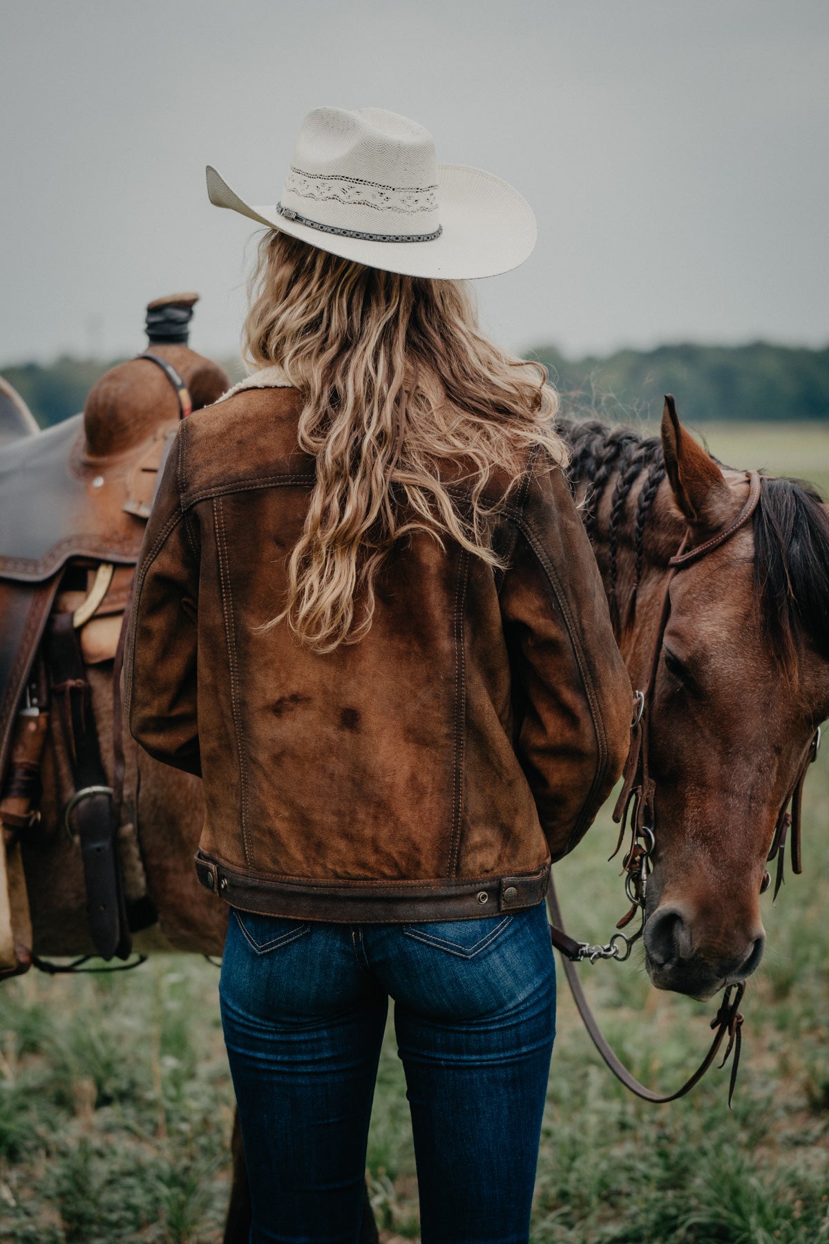 Women's 'Cash Money' Sherpa Lined Jacket by STS Ranchwear (L Only)