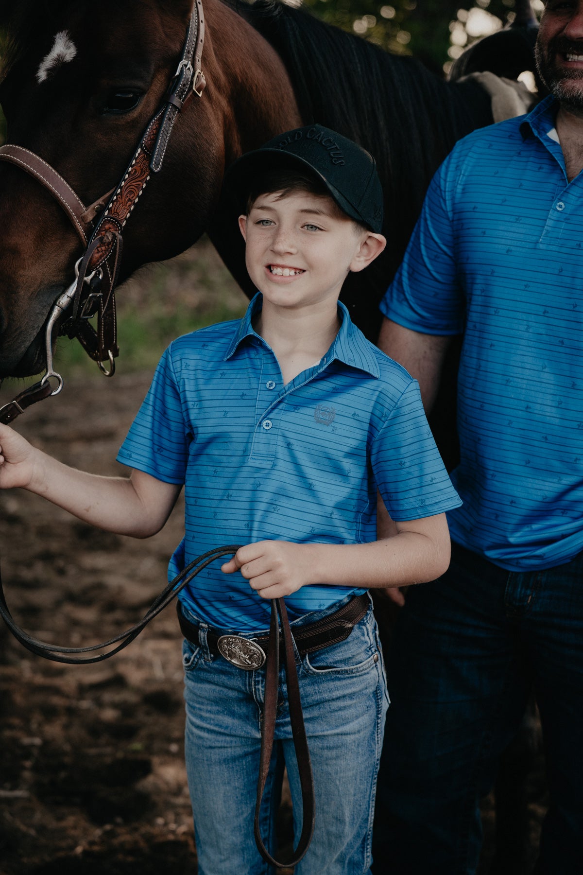 'Broken Spur Jr' Boy's CINCH Short Sleeve Polo (XS-XL)