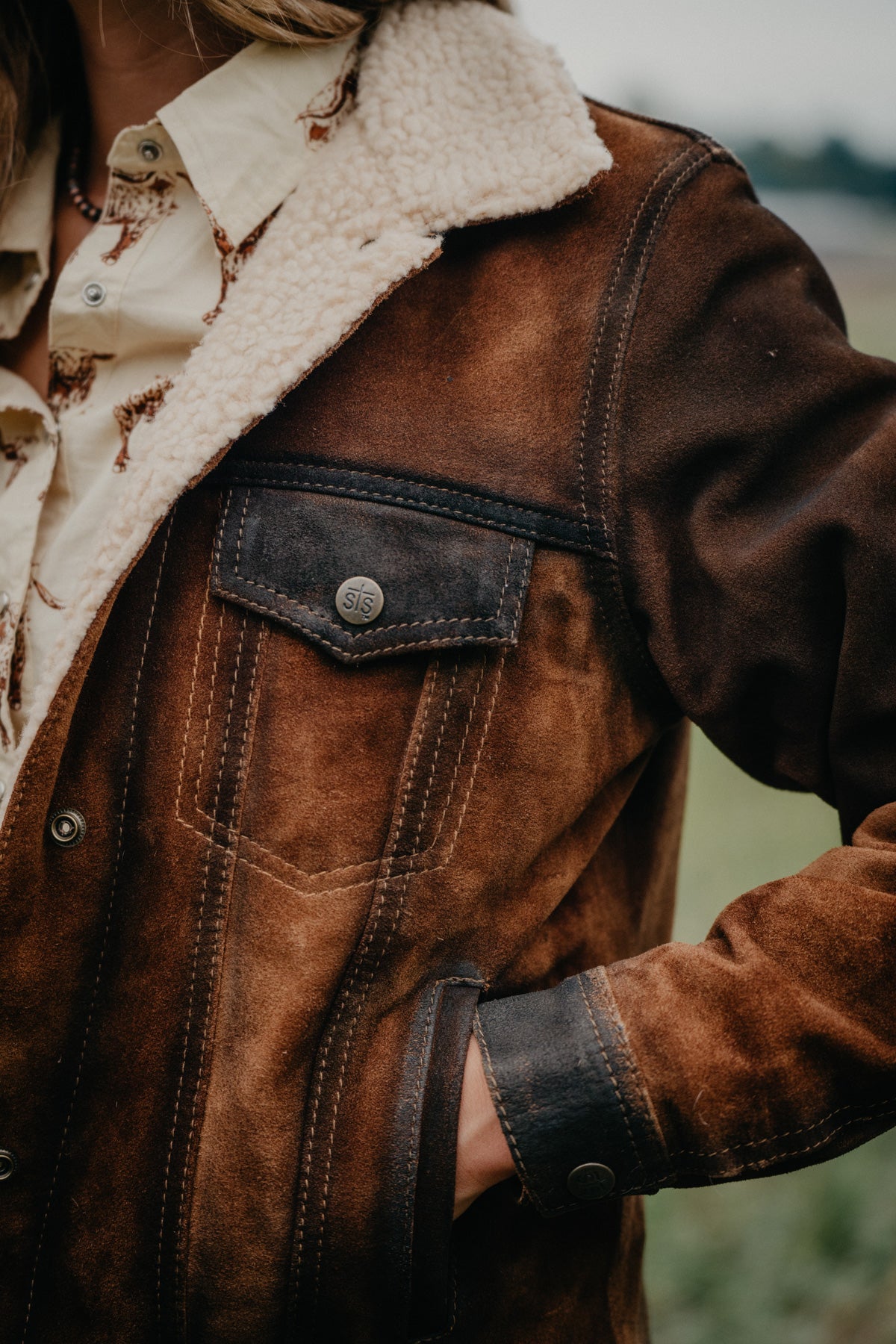 Women's 'Cash Money' Sherpa Lined Jacket by STS Ranchwear (L Only)