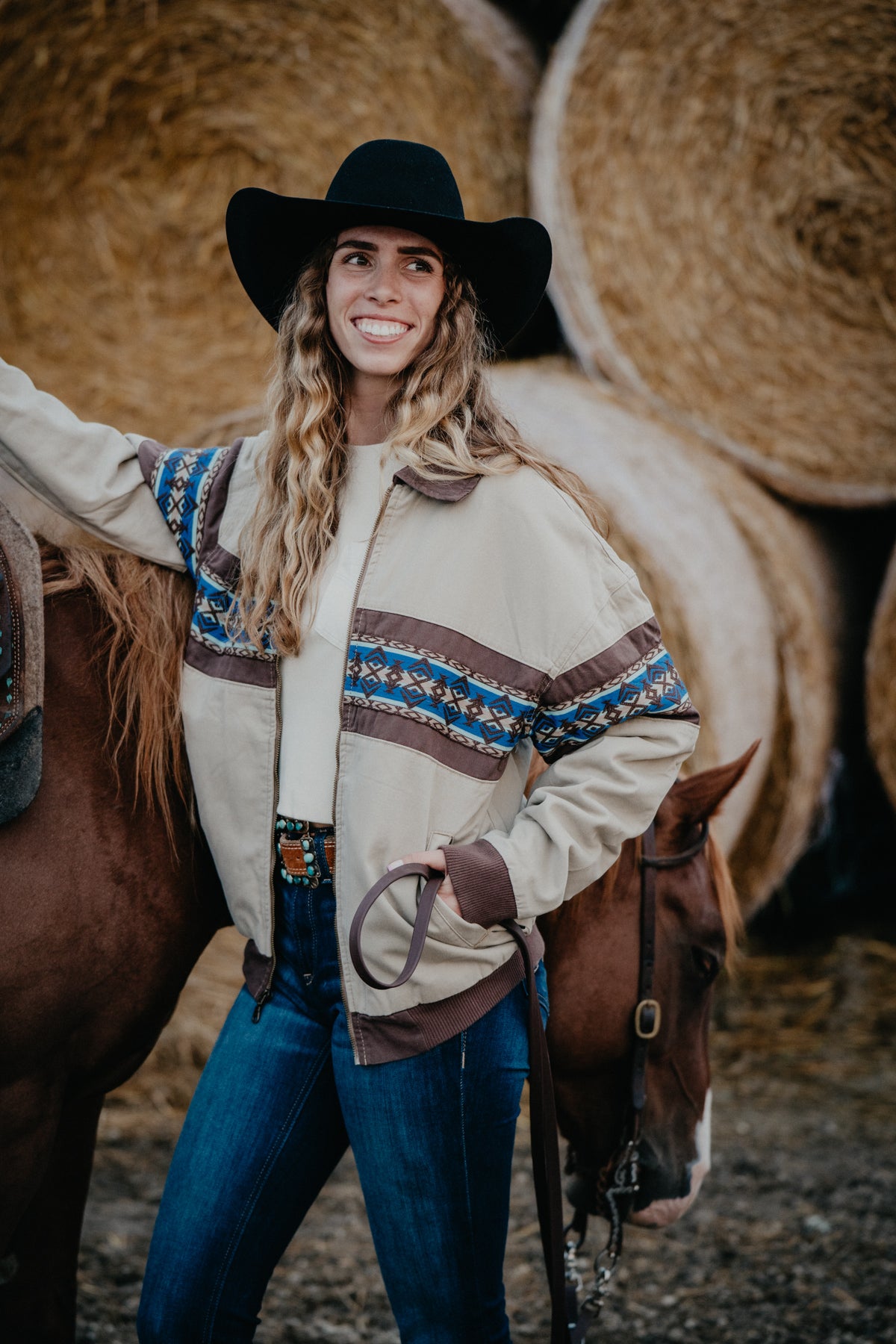 'Devon' Men's Wrangler Checotah Bomber Jacket (S-XXL)