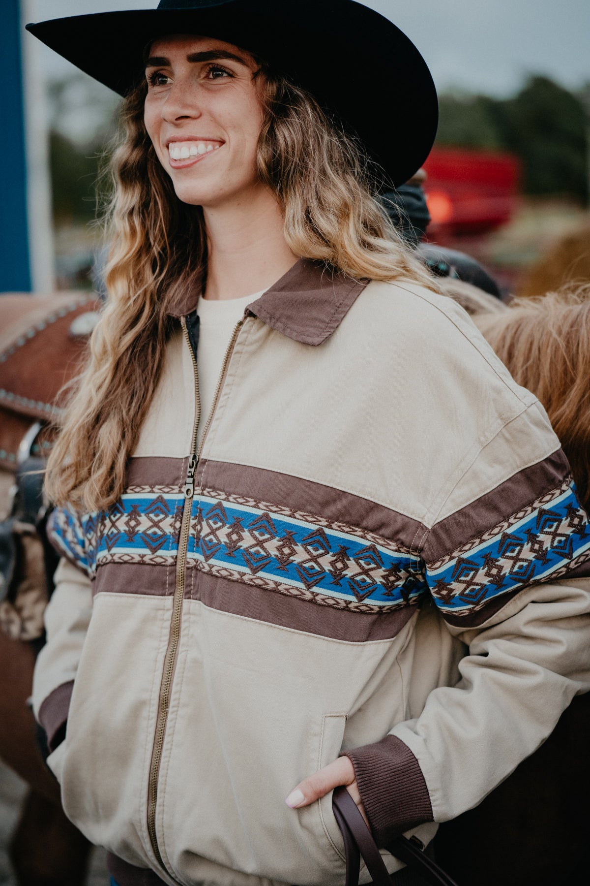 'Devon' Men's Wrangler Checotah Bomber Jacket (S-XXL)