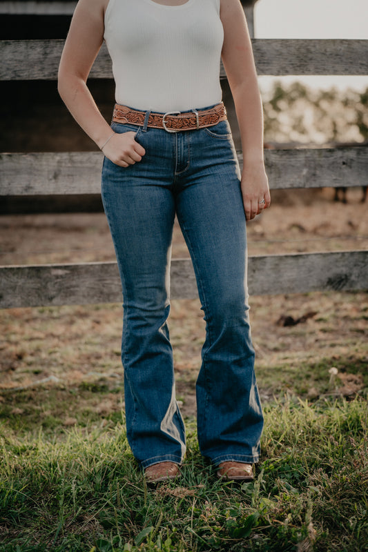 'Lily' Bespoke Flare Jean by Wrangler (25-35)