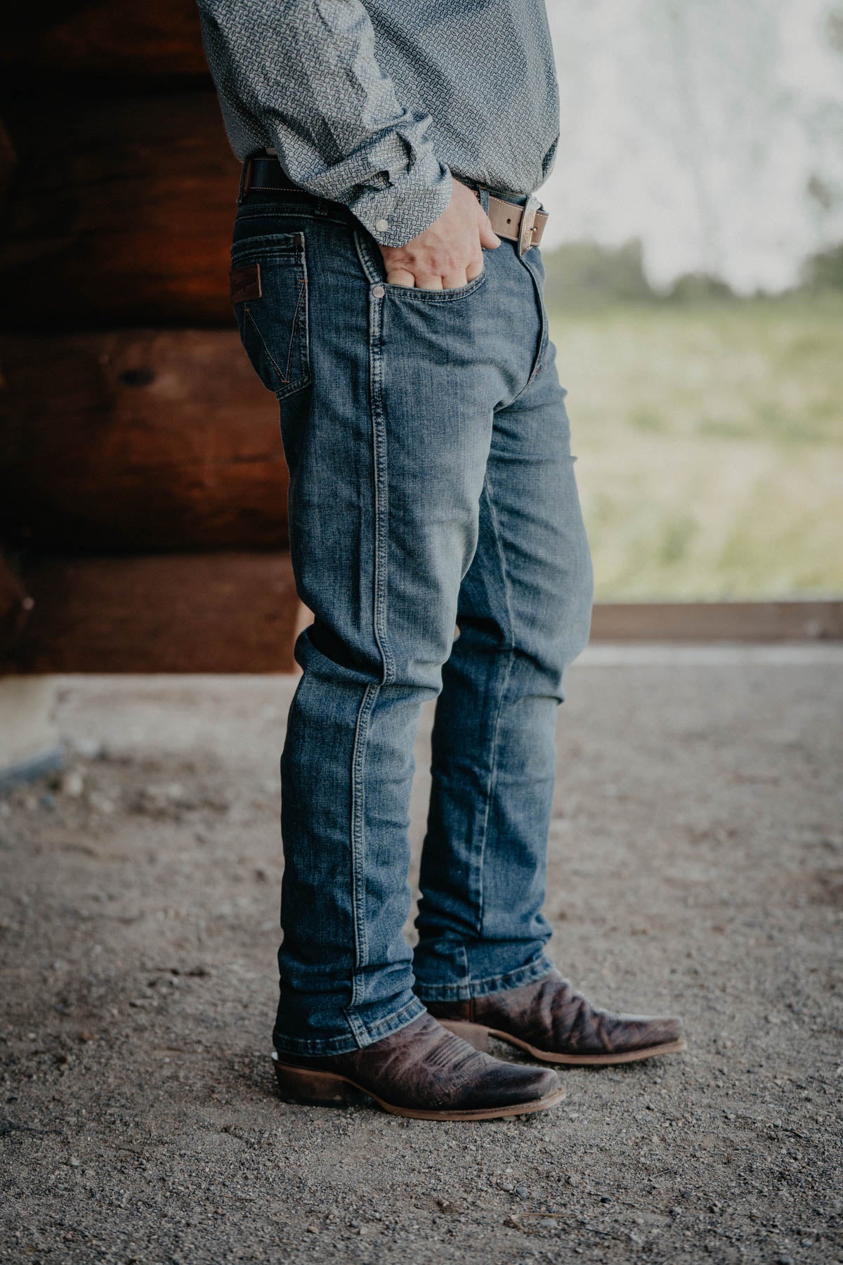 'Jedd' Men's Retro Wrangler Slim Straight Leg Jeans