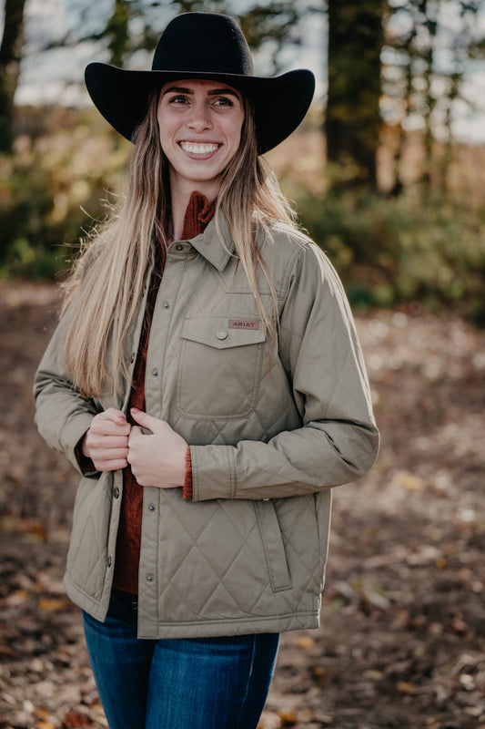 'Grizzly Quilted' Women's Barn Jacket by Ariat (XS-XXL)