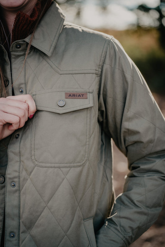 'Grizzly Quilted' Women's Barn Jacket by Ariat (XS-XXL)