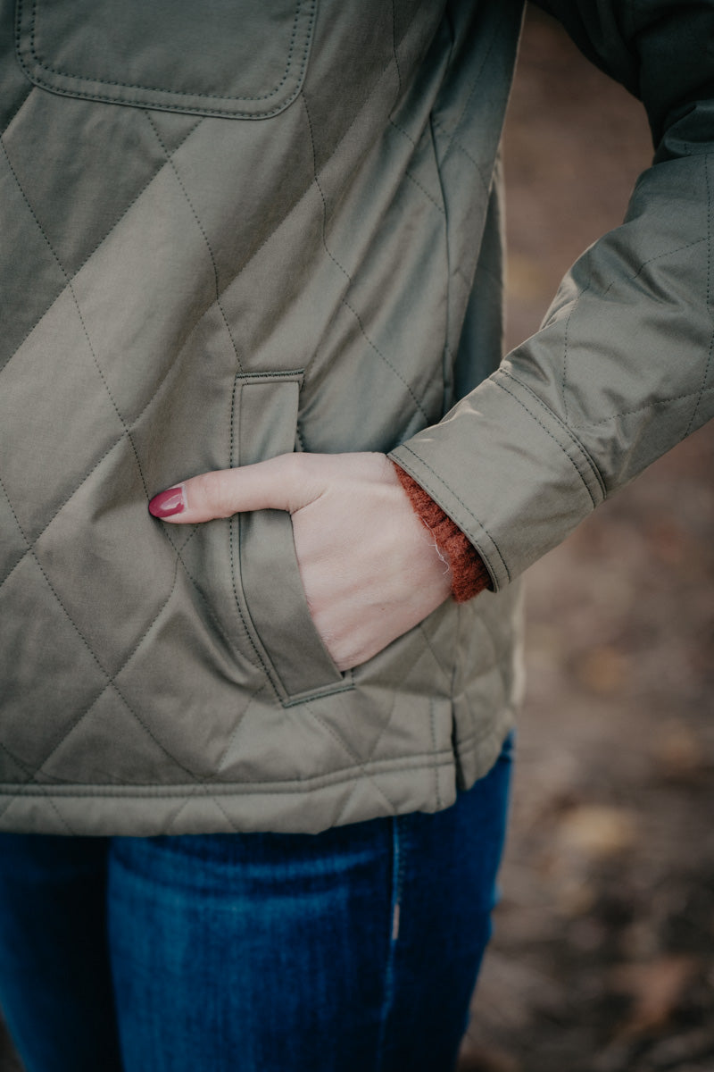 'Grizzly Quilted' Women's Barn Jacket by Ariat (XS-XXL)