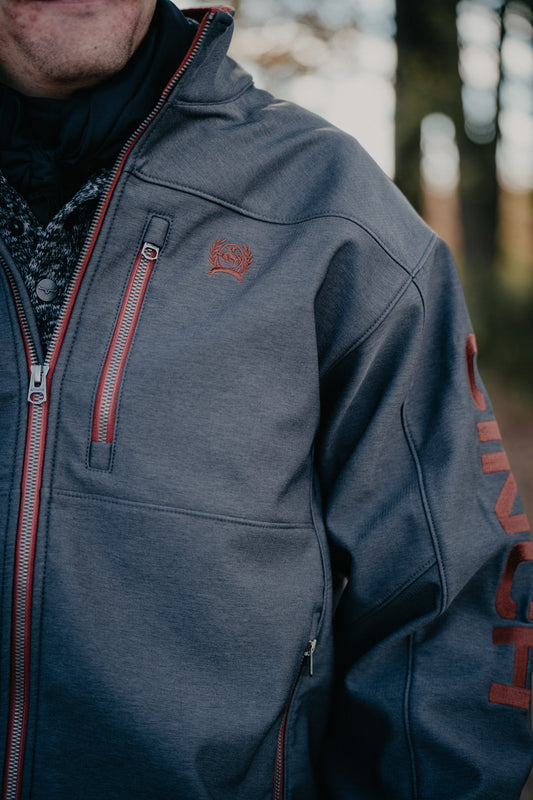 'Preston' Charcoal Men's Bonded Jacket (S-XXL)