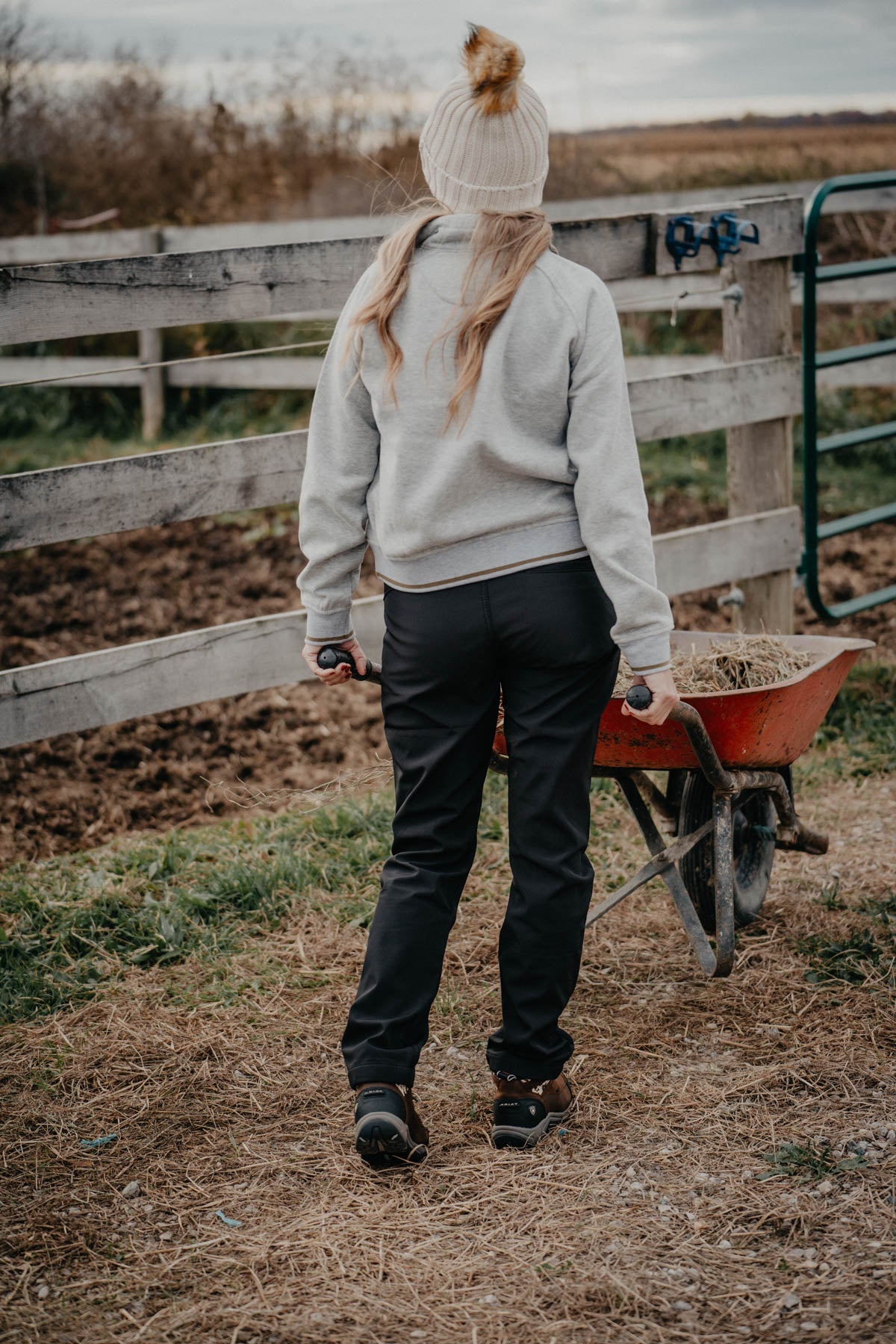 'Tucker' Black Cowgirl Tuff Fleece Lined Microfibre Winter {Tuck In} P ...