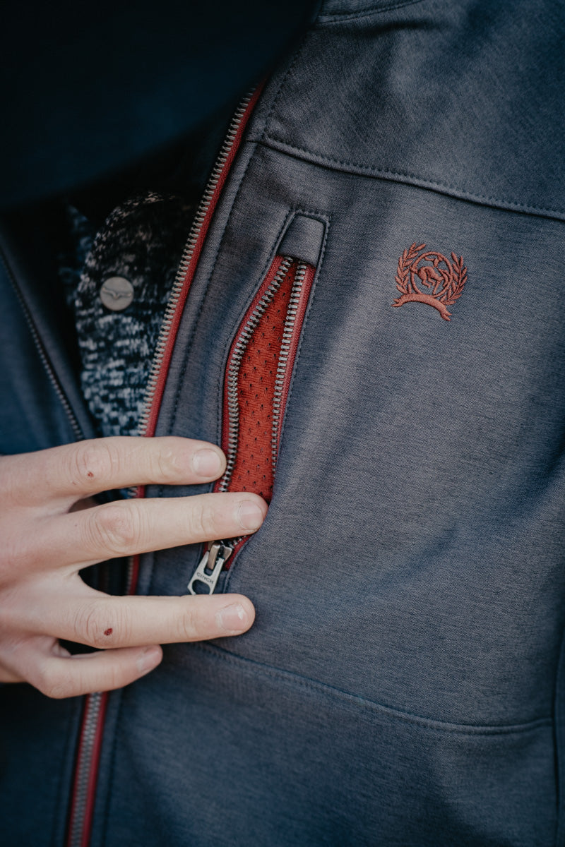 'Preston' Charcoal Men's Bonded Jacket (S-XXL)