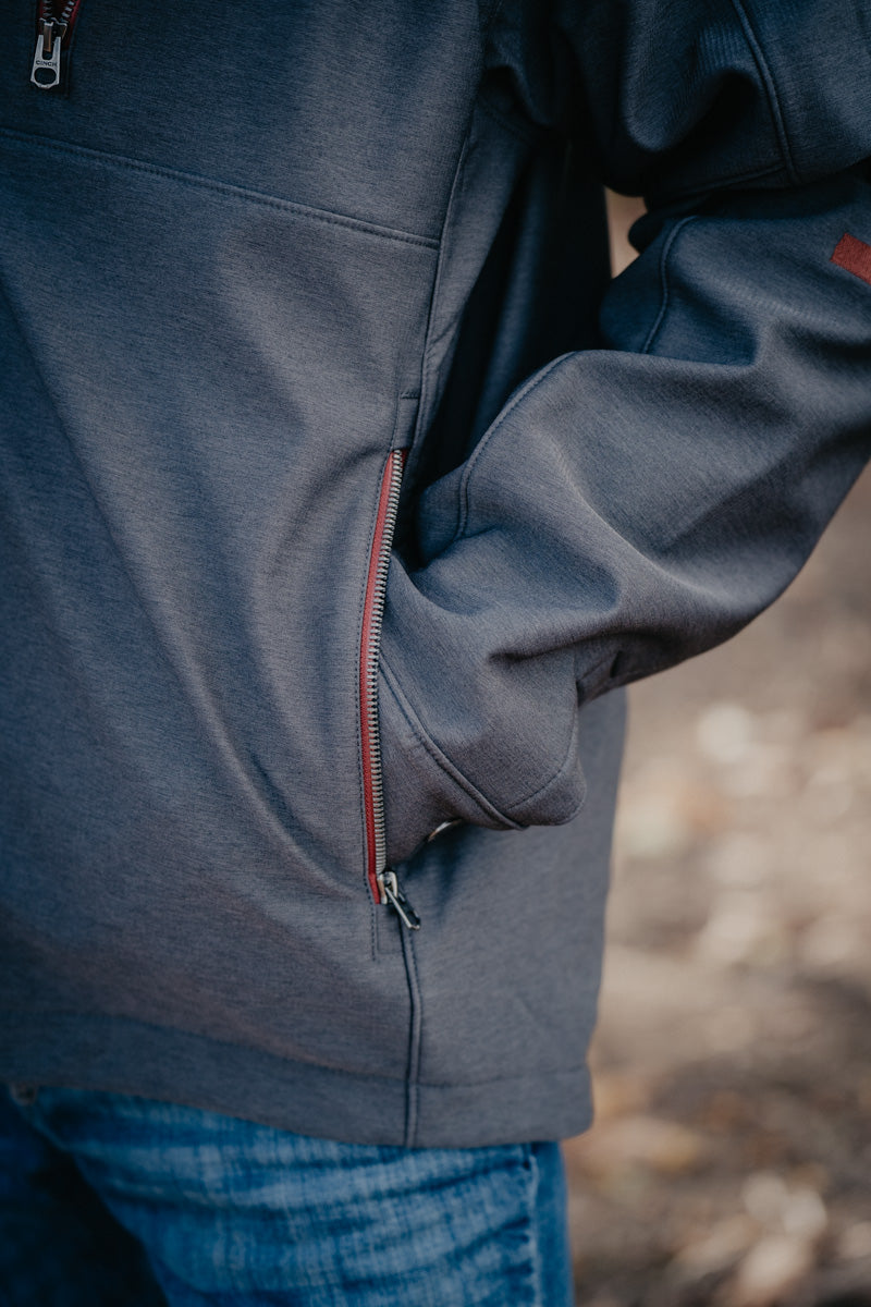 'Preston' Charcoal Men's Bonded Jacket (S-XXL)