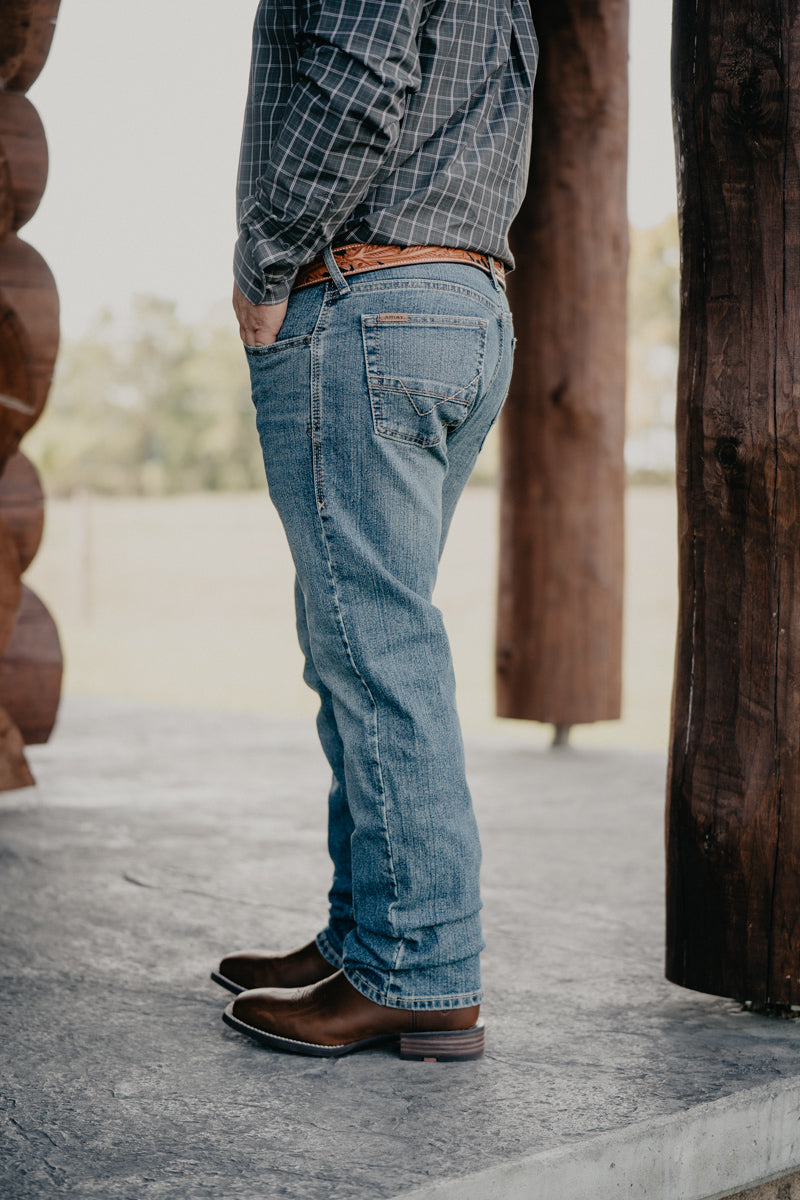 'Tulsa' Men's Ariat M7 Slim Fit Straight Leg Jean (Mid Wash)