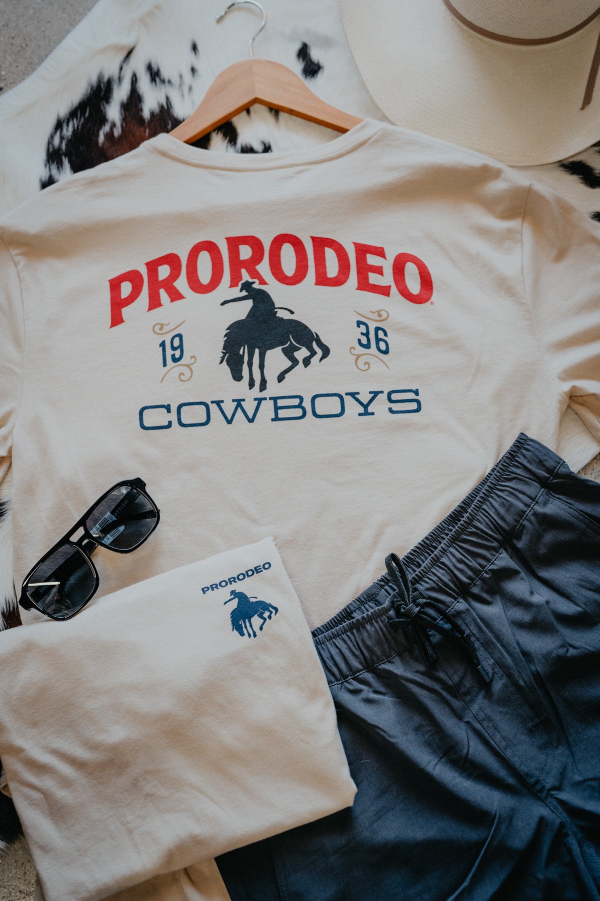 'Pro Rodeo' Men's Tan Hooey T-shirt (S-XXL)