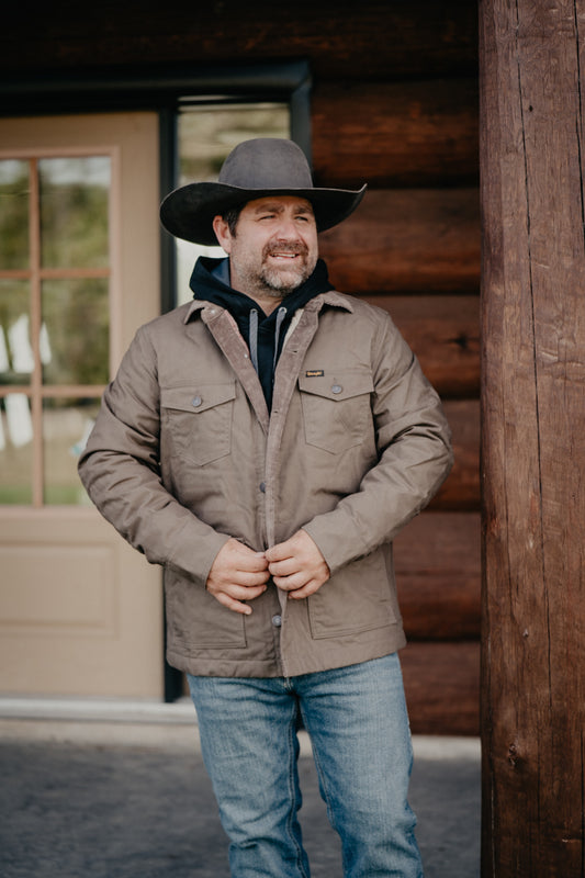 'Johnson' Men's Waxed Lined Barn Coat (S-XXL)