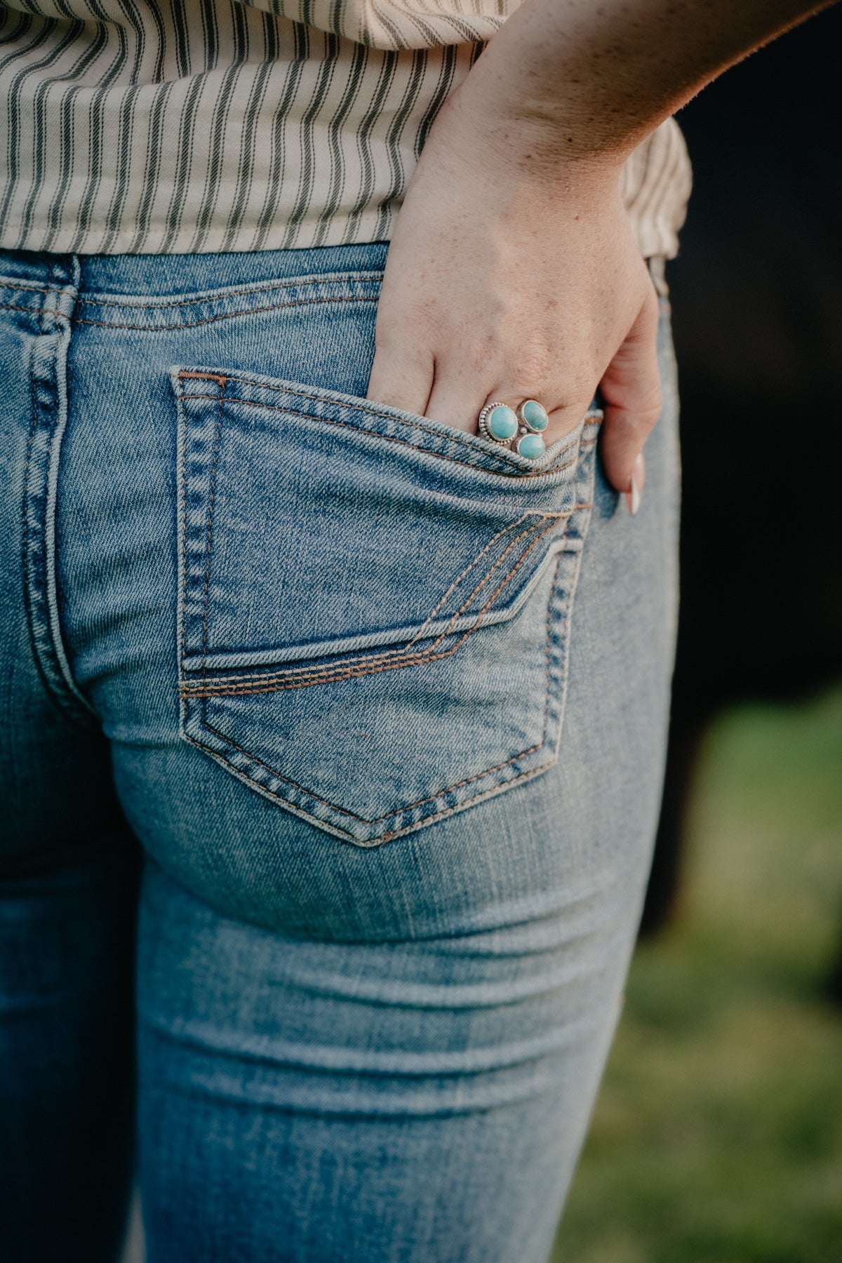 'Fabiana' Mid Wash Mid Rise Trouser by Ariat