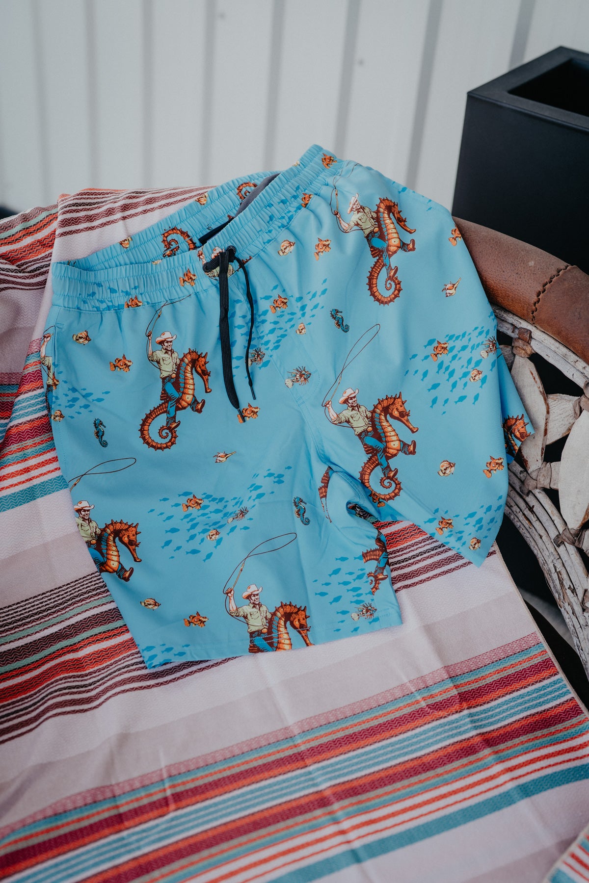 'Seahorse Cowboy' Men's CINCH Swim Shorts (S-XL)