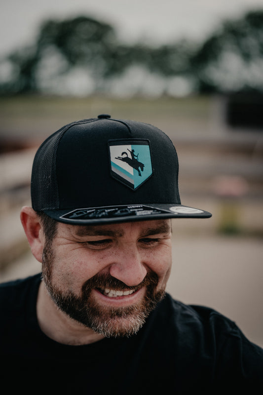 'Tibbs' 5-Panel Black Hooey High Profile Trucker Hat