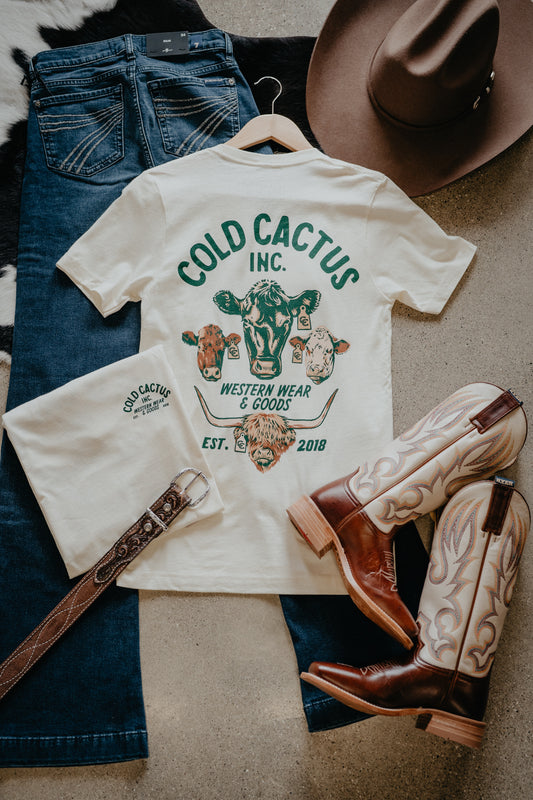 'Cows Around' CC Exclusive Natural Graphic T (XS - XXL)