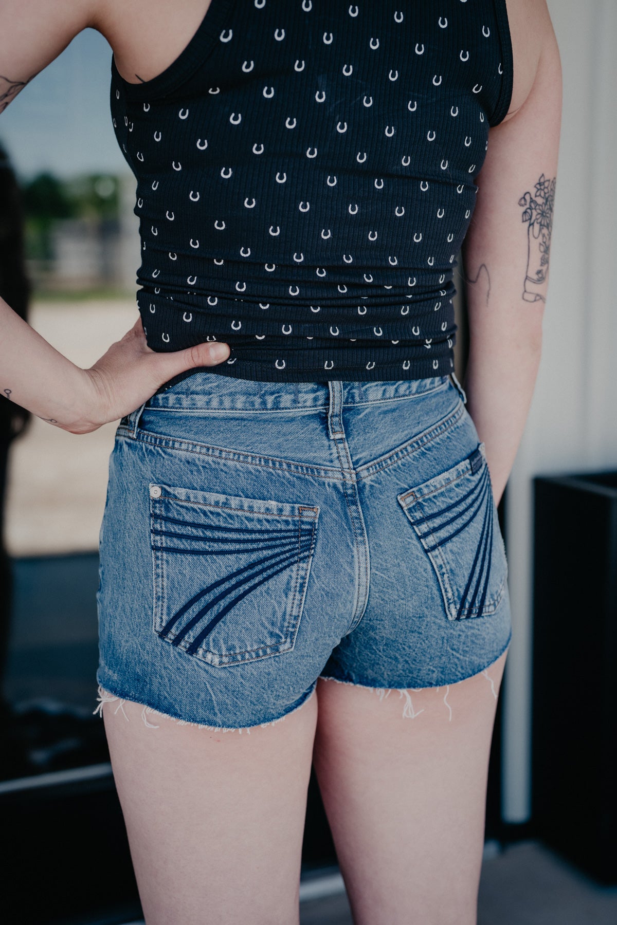 'June' 7FMK Denim Shorts (3" inseam; 23-32)