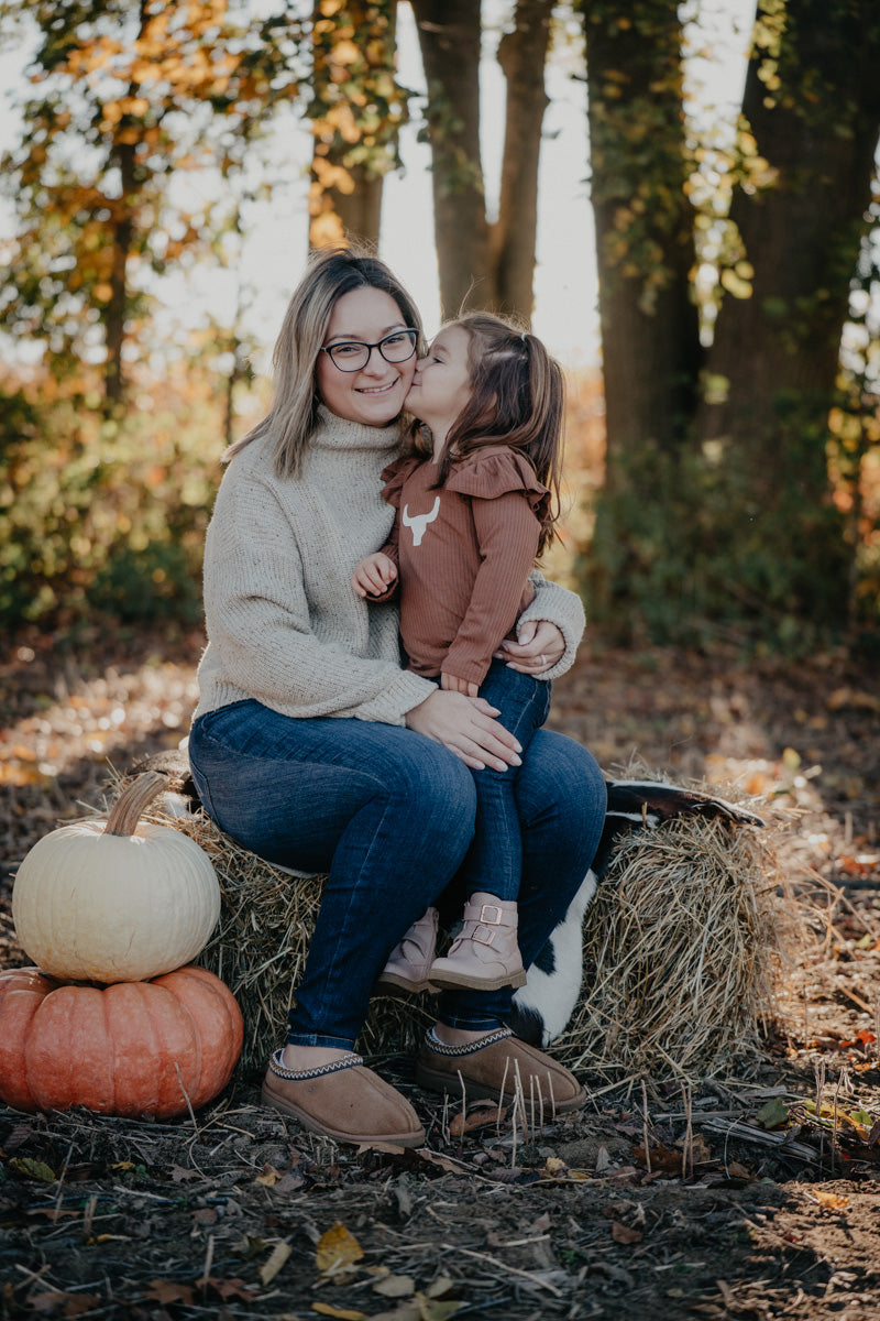 'Kensie' Girls Long Sleeve Longhorn Onesie/Shirt (3-6M to 7T)