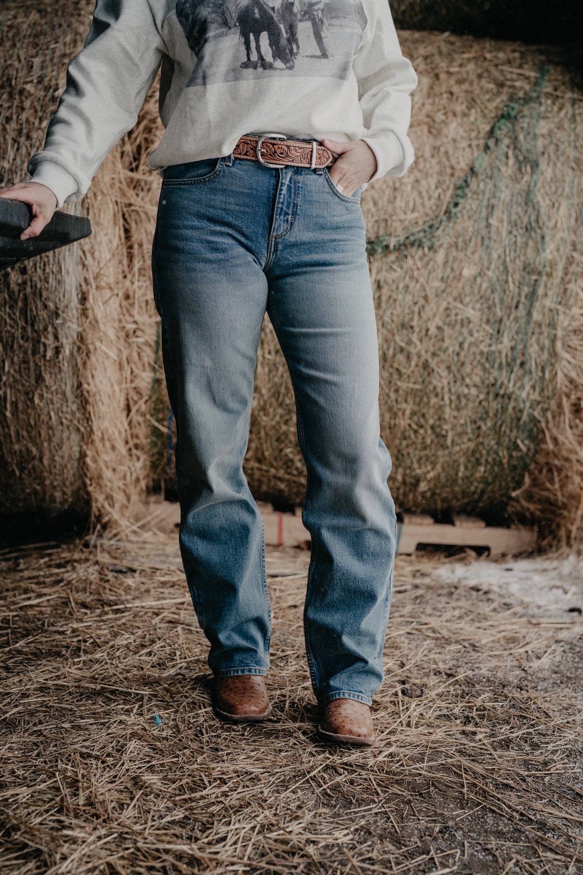'Mia' High Rise Boyfriend Jean by Kimes Ranch