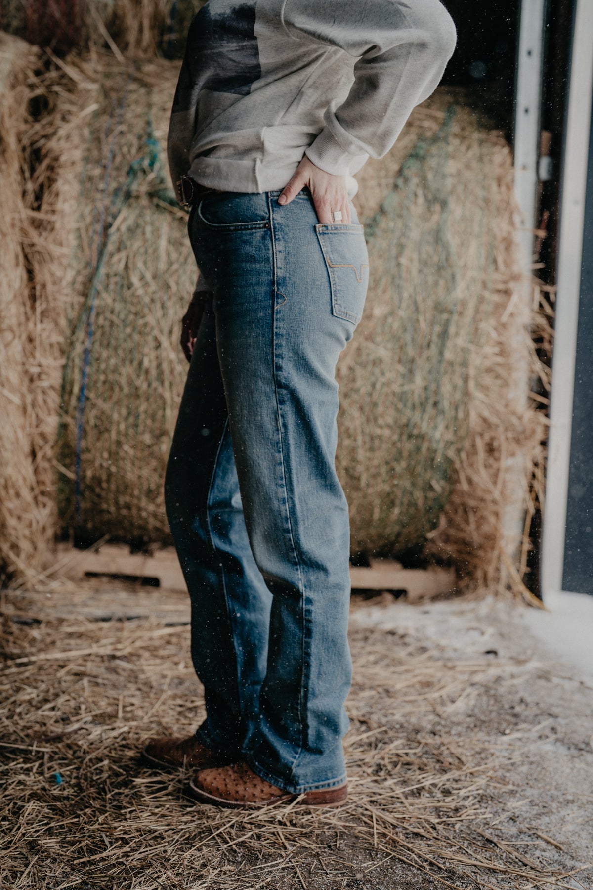 'Mia' High Rise Boyfriend Jean by Kimes Ranch
