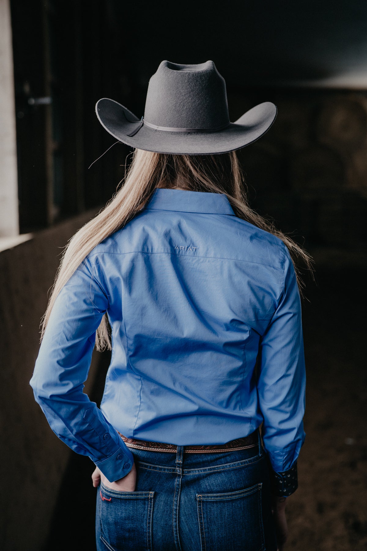 'Monica' Women's Blue Kirby Shirt by Ariat (XS-XXL)