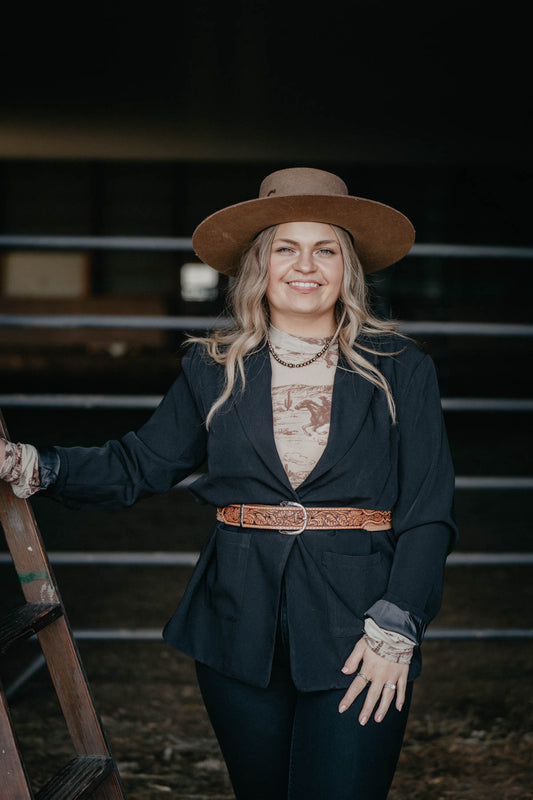 ‘Noir’ Black Boyfriend Fit Blazer (XS ONLY)