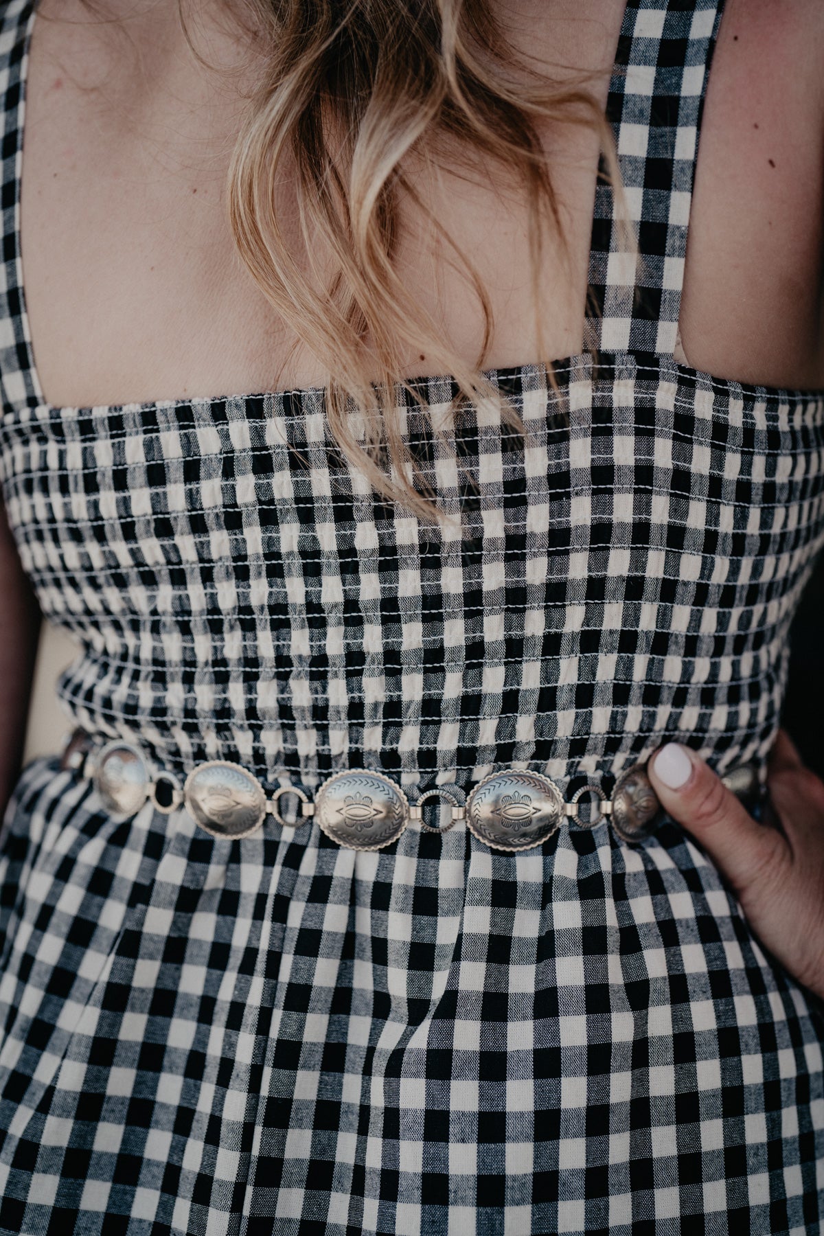 'Sunday in the South' Checkerboard Sleeveless Maxi Dress (S-XL)
