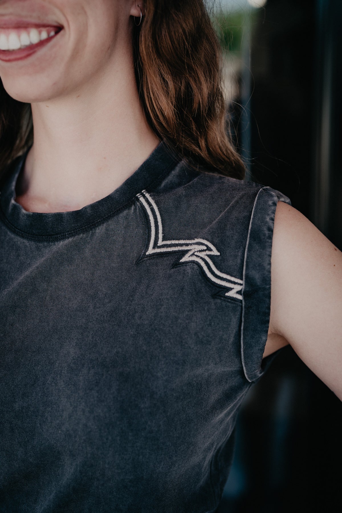 'Jordan' Dark Grey Sleeveless  T-Shirt Dress by Ariat (XS-XXL)