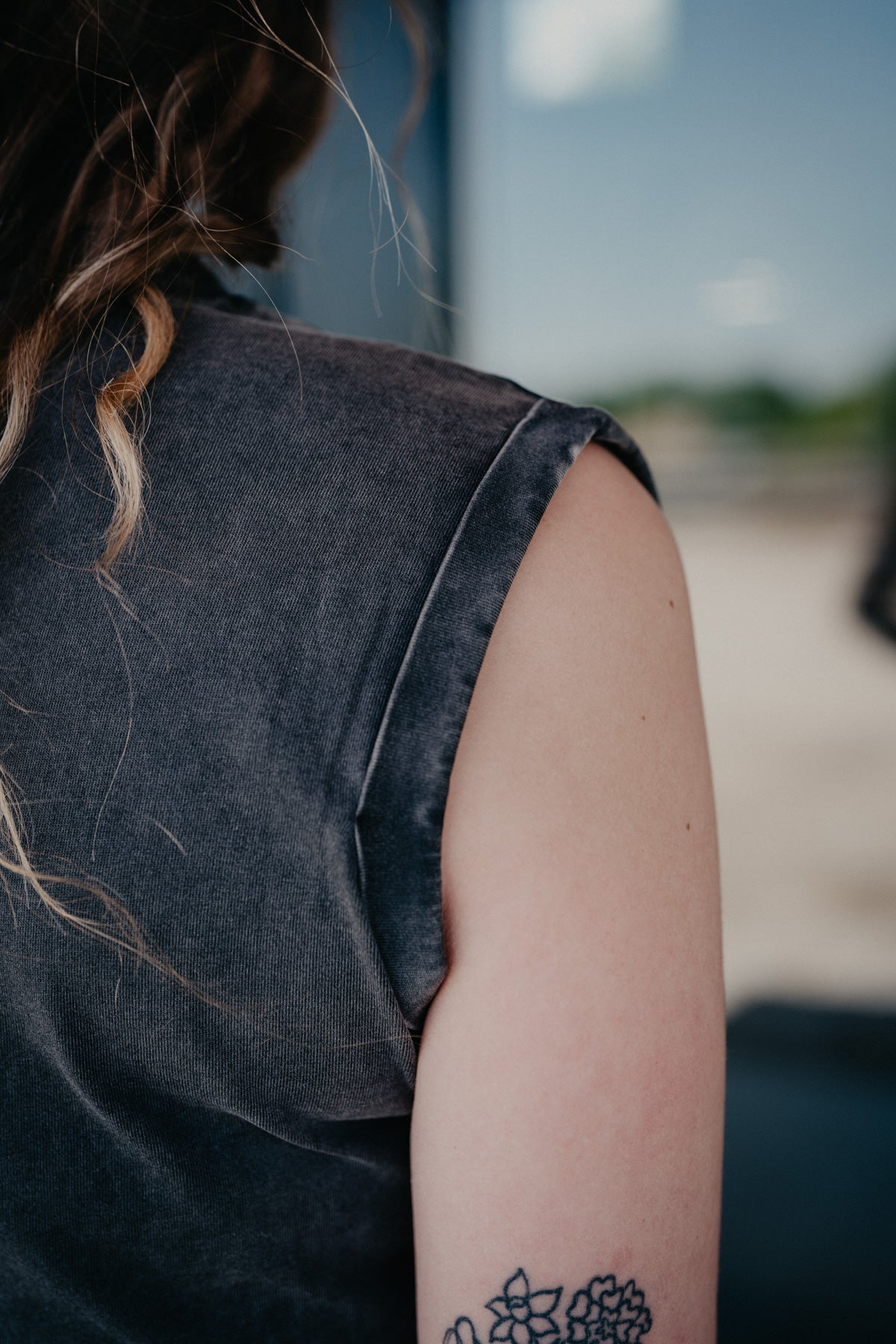 'Jordan' Dark Grey Sleeveless  T-Shirt Dress by Ariat (XS-XXL)