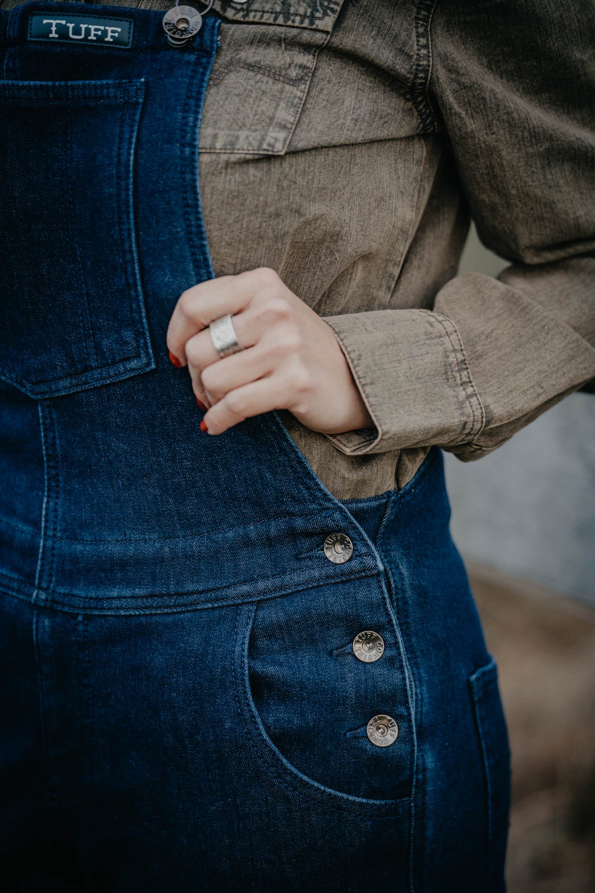 Cowgirl Tuff Fleece Lined Denim Winter Bibs (XS - XXL)
