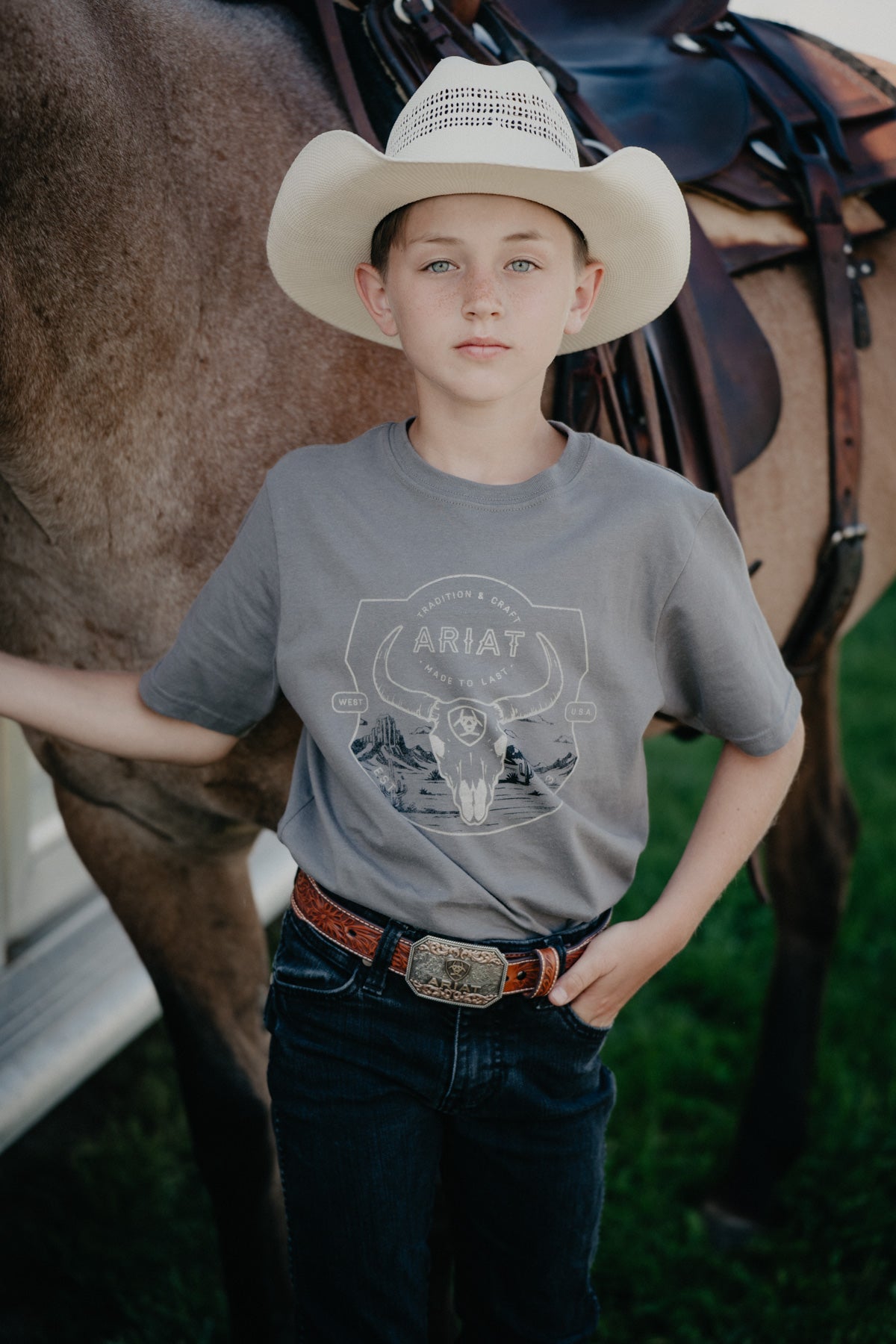 'Desert Badge' Boys Ariat Graphic T (XS-XL)