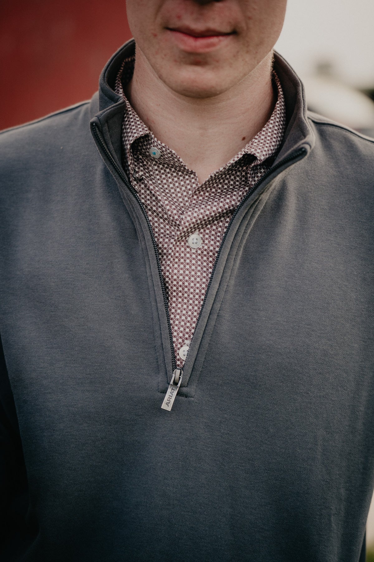 'Eclipse' Men's Charcoal Grey 1/4 Zip by Ariat