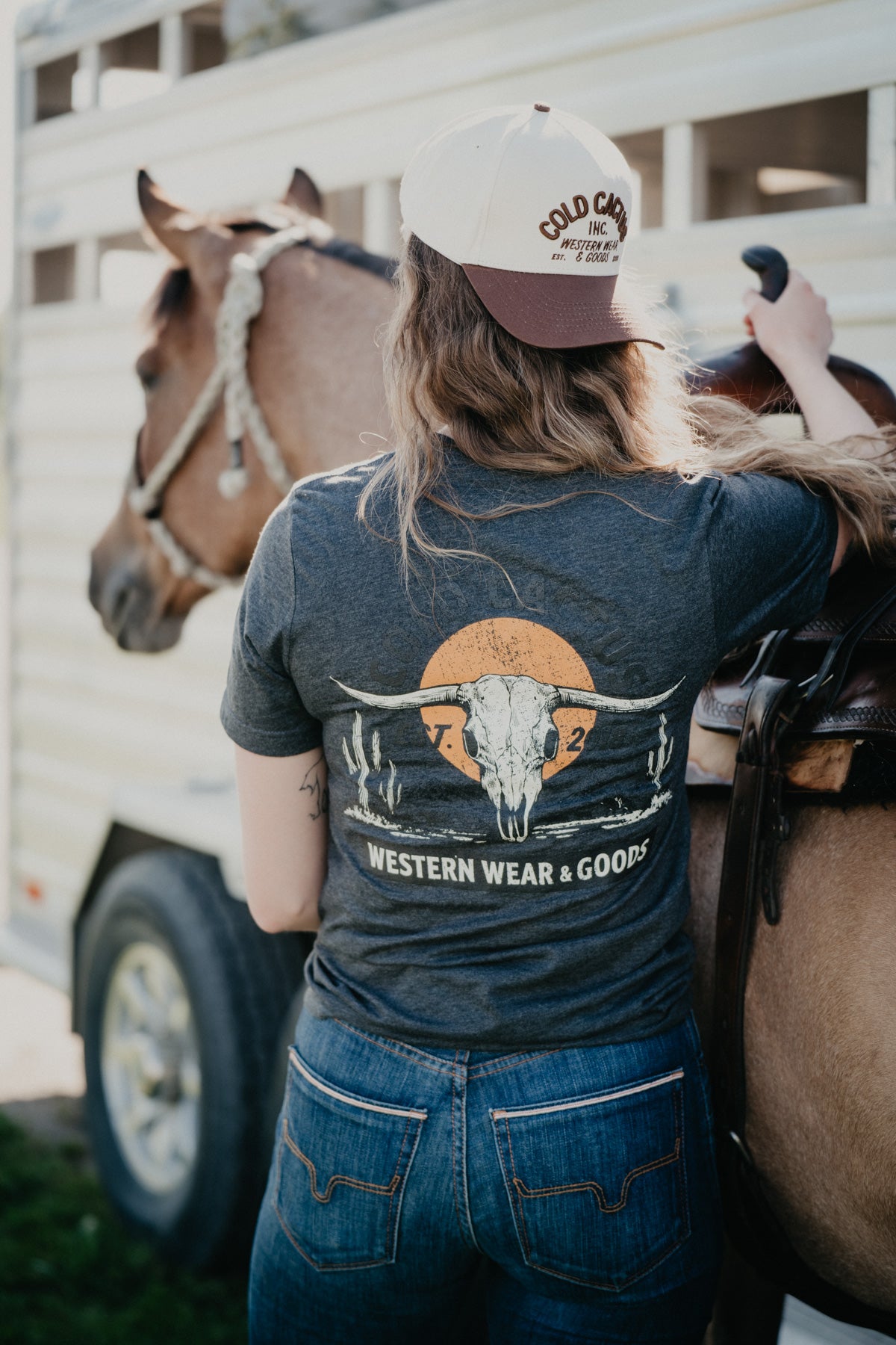 'Sundown at Cold Cactus' CC Exclusive Heather Grey Graphic T (XS - XXL)
