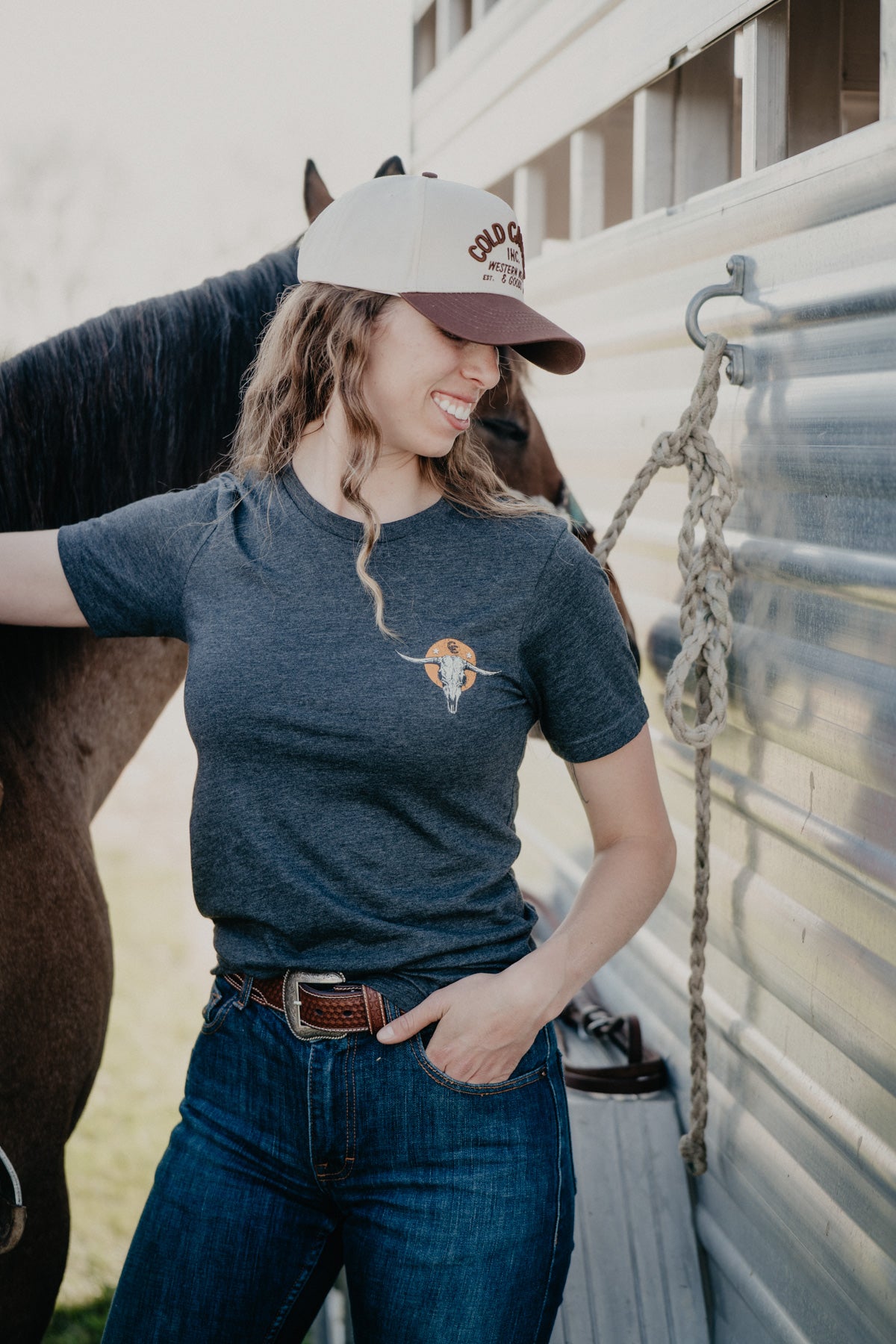 'Sundown at Cold Cactus' CC Exclusive Heather Grey Graphic T (XS - XXL)