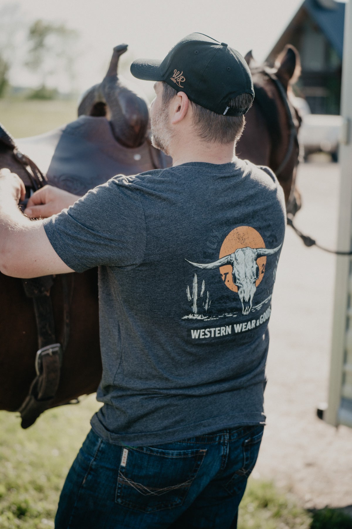 'Sundown at Cold Cactus' CC Exclusive Heather Grey Graphic T (XS - XXL)