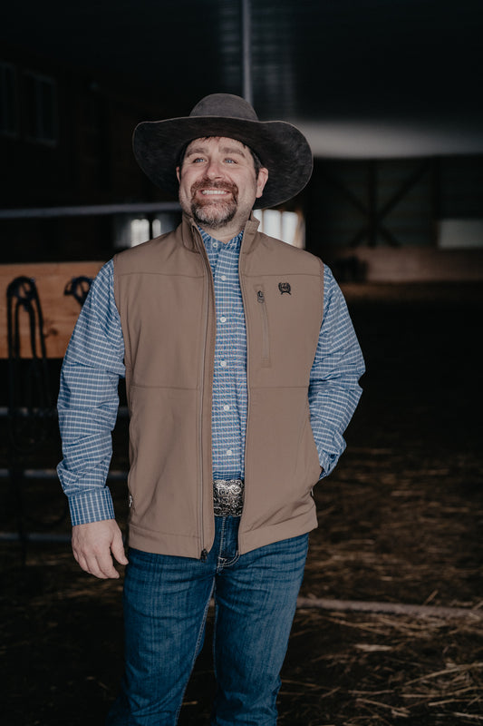 'Scott' CINCH Men's Softshell Vest (2 Colour ways)